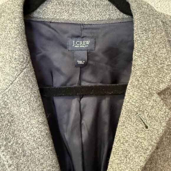 J. Crew Men Size 44R Tweed Ludlow Wool Gray‎ 2 Button Sport Coat Blazer - Picture 4 of 9